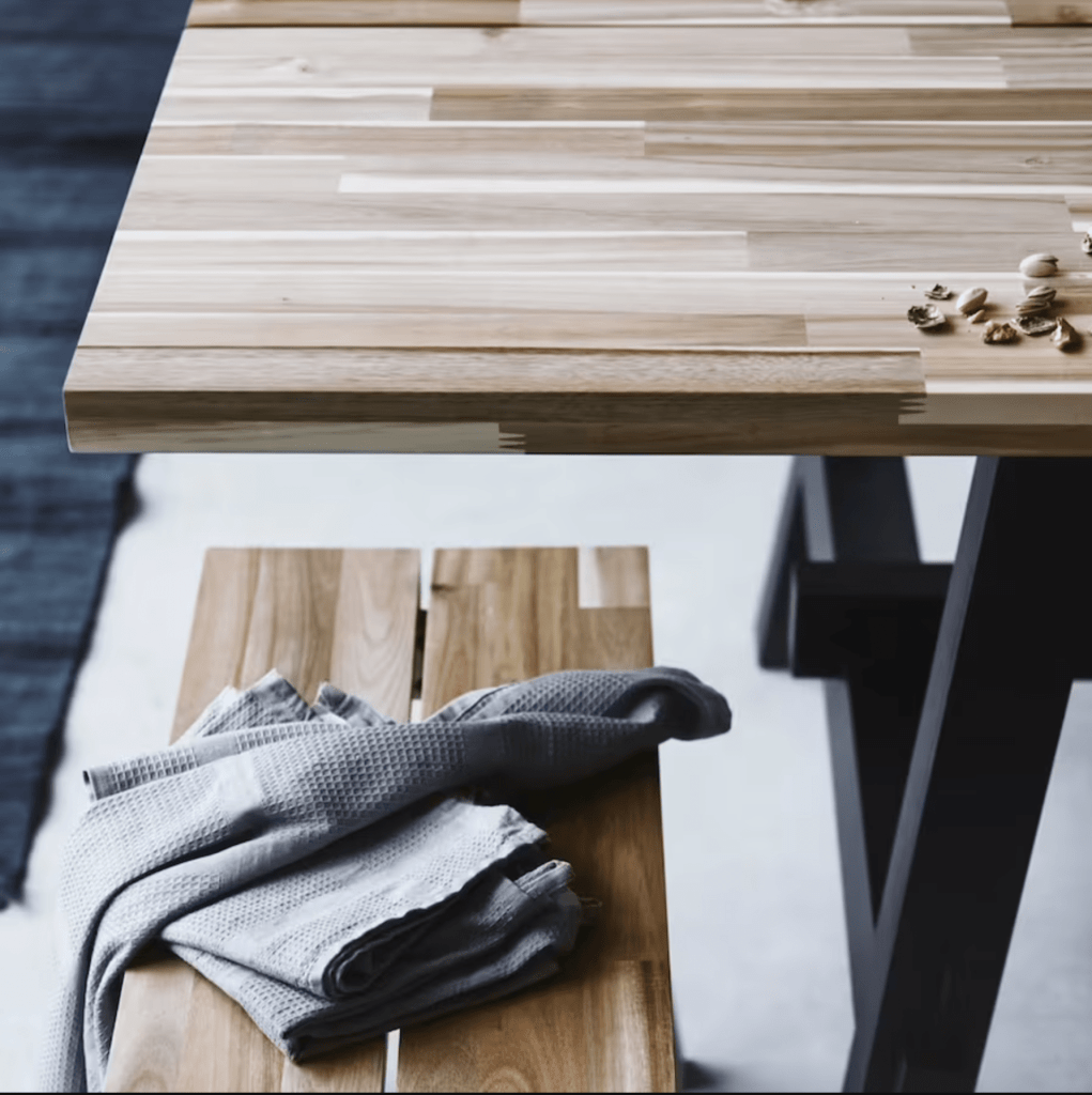 Example of how iKea uses wood.