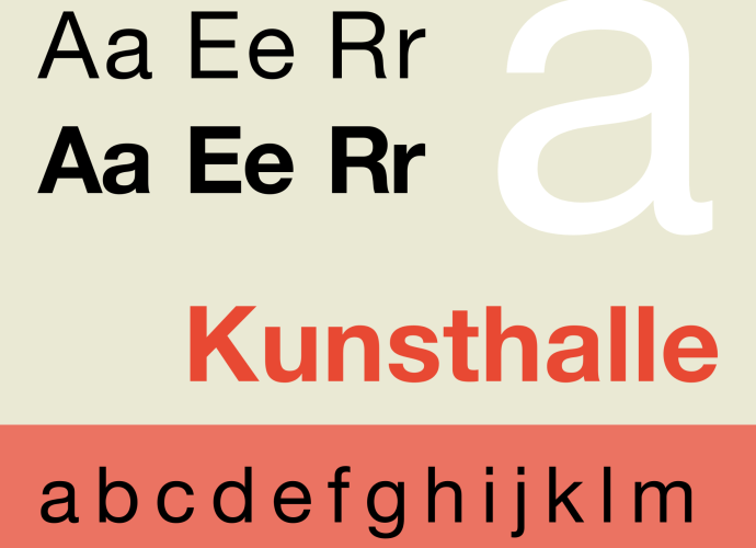 Specimen of the typeface Neue Helvetica