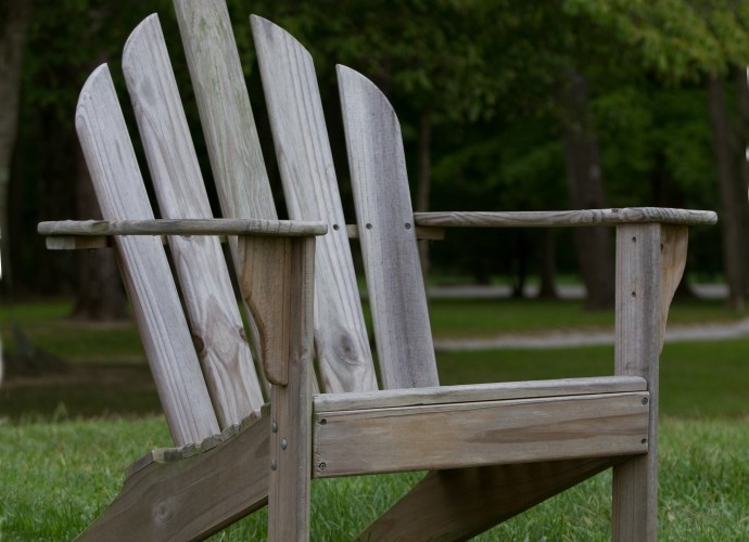 Typical Adirondack chair in eastern Ohio