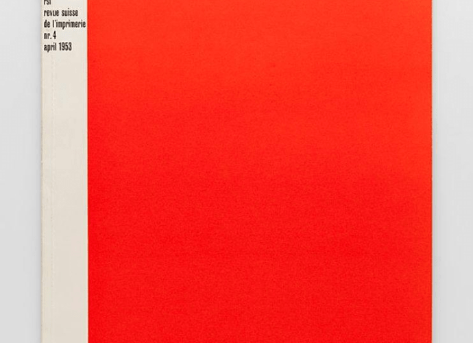 Cover design by Emil Ruder for a 1953 issue of TM.