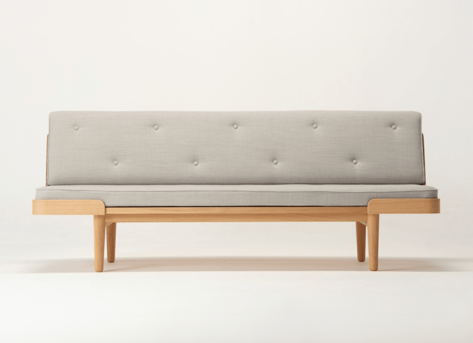 Indsande Daybed, table and stool by Anker Bak