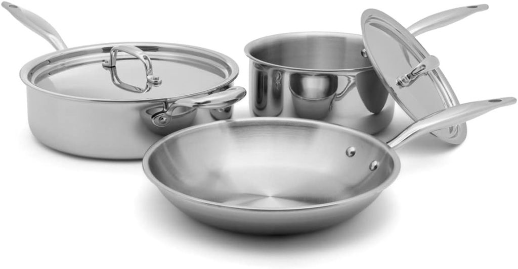 Heritage Steel 5 Piece Essentials Cookware Set