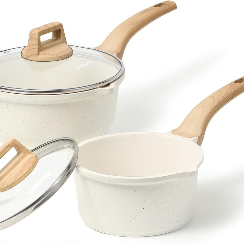 CAROTE  Sauce Pan Set with Lid: The Ultimate Nonstick Cookware for Your Kitchen
