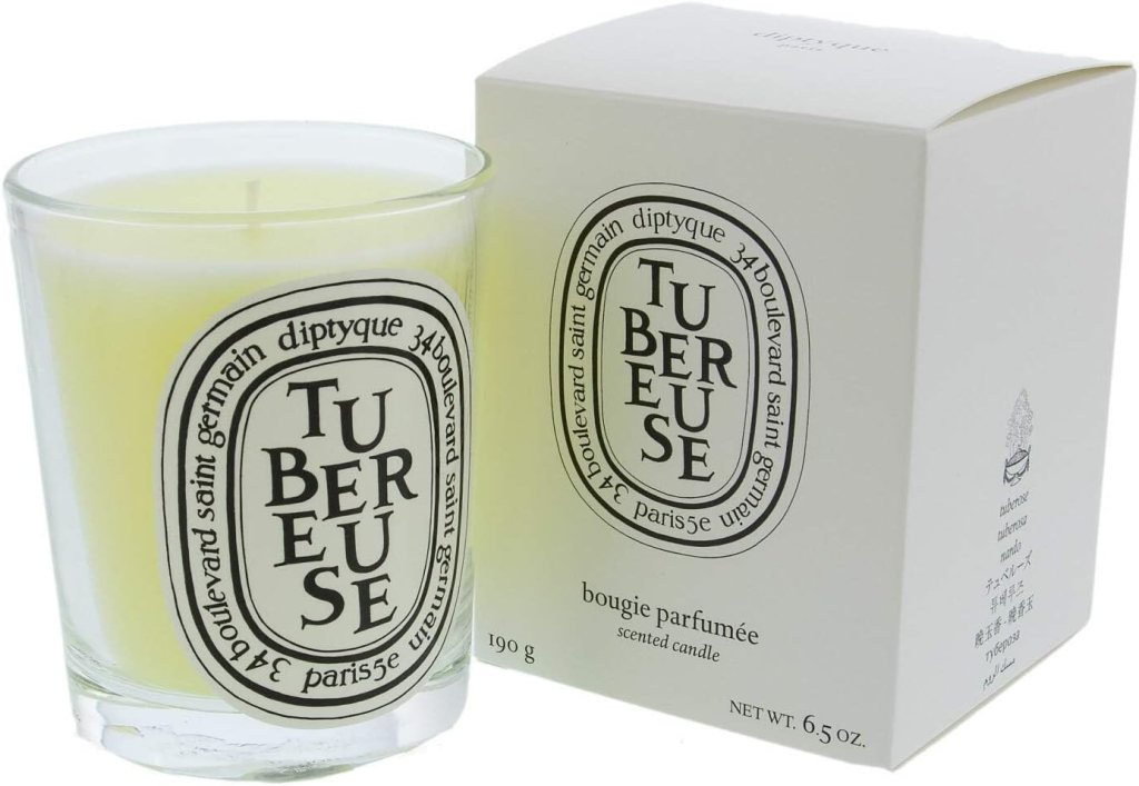 Diptyque Tubereuse Candle-6.5 oz., White (11033u), scented