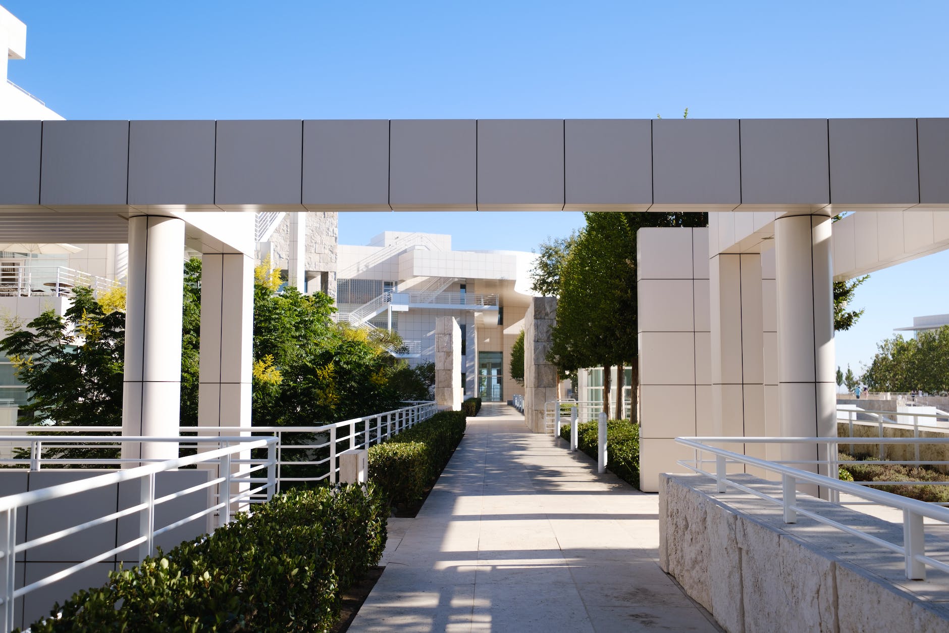 Modern architecture at Getty center by Richard Meier