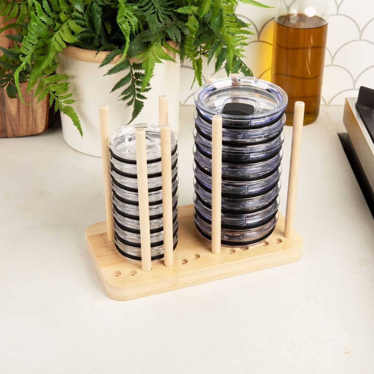 Transform Your Kitchen with the Ultimate Tumbler Lid Organizer