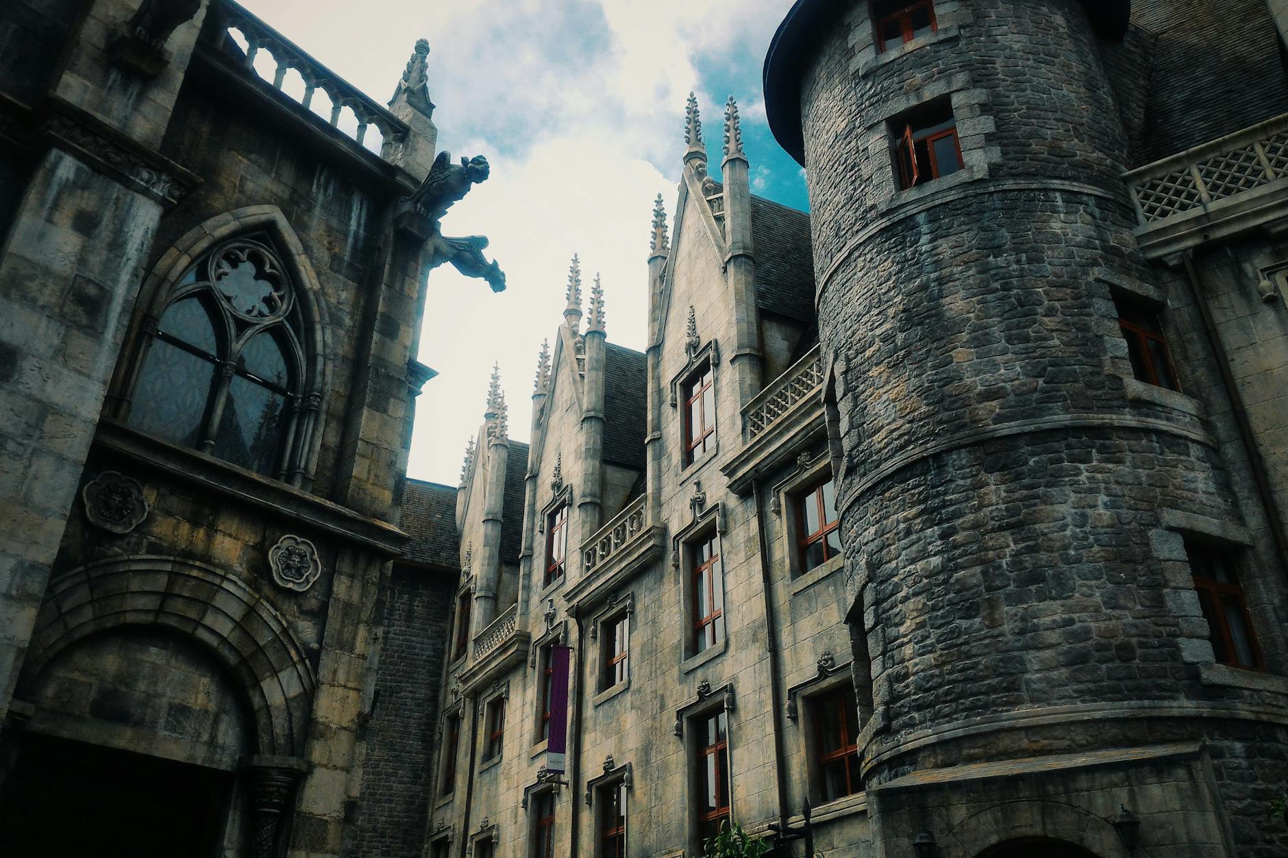 photo of brown concrete buildings
