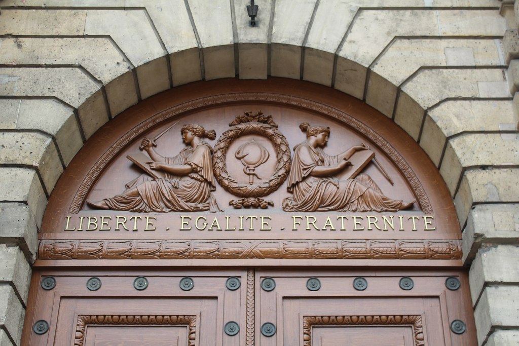 Lunette Architecture over the main door of the Luxembourg Palace in Paris