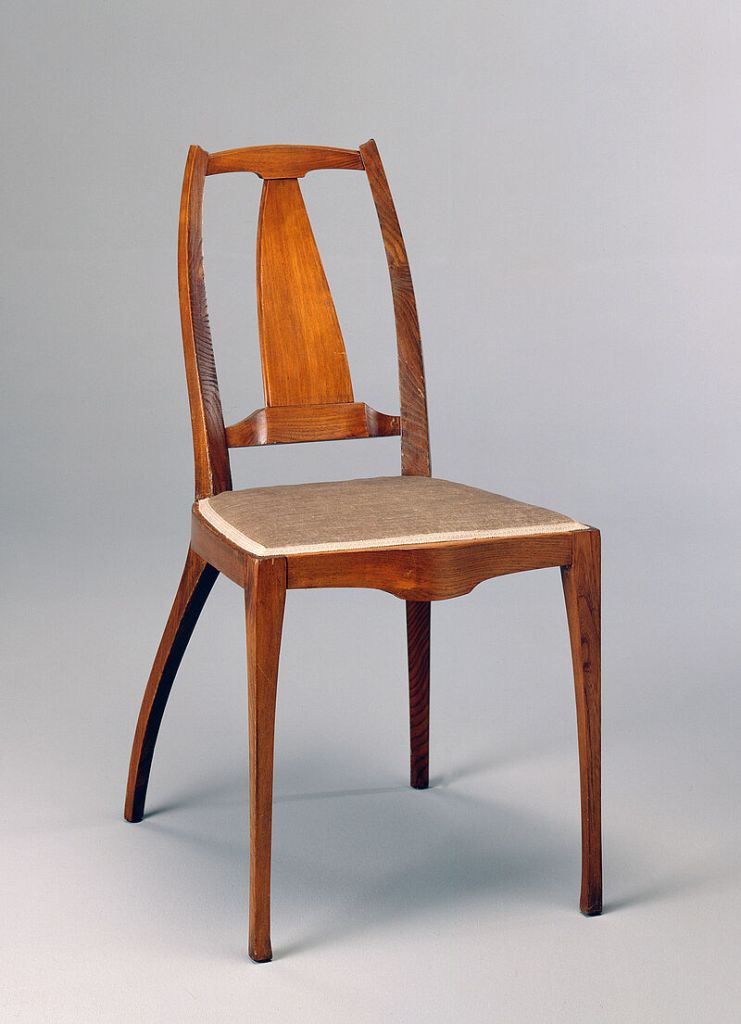 Chair from the living room of Villa Obrist designed by Bernhards Pankok