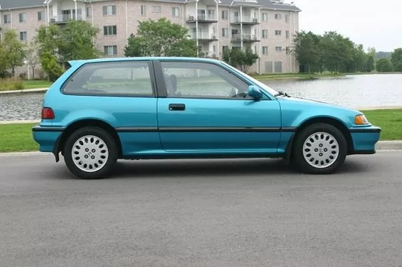 1991 Honda Civic Turquoise Colour