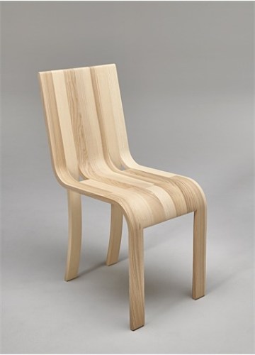 Bentwood chair designed by Beat Frank in the Swiss National Museum