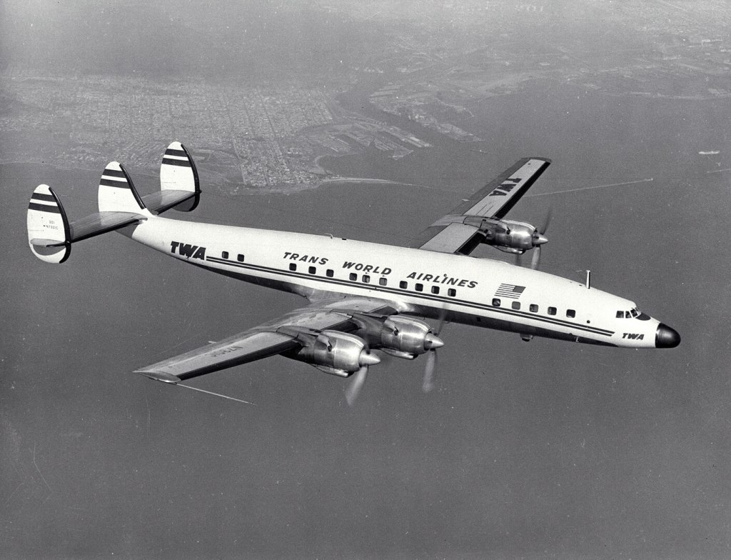 A Trans World Airlines Lockheed L-1649 Starliner (civil registration N7301C) 