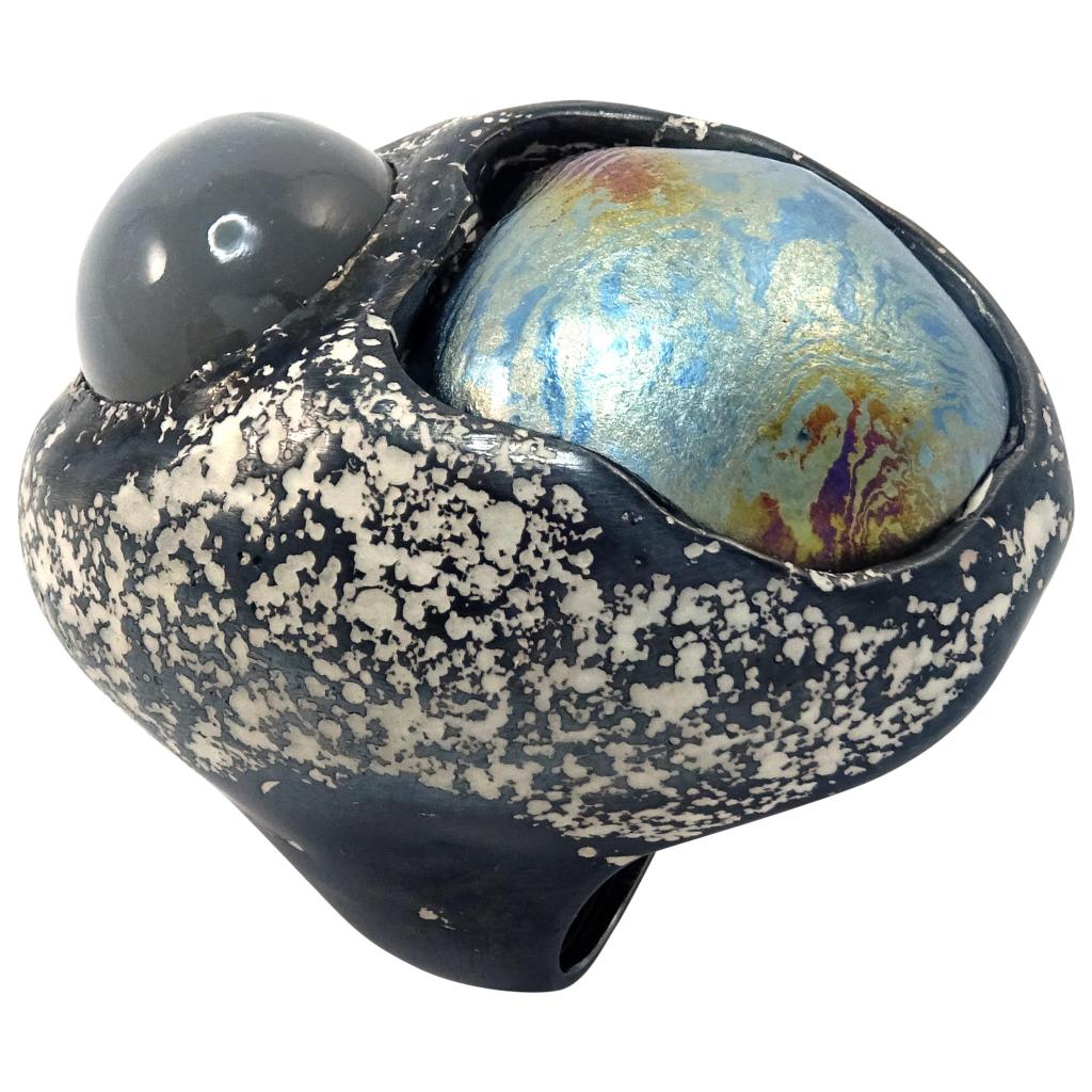 Gold cocktail ring designed by Kurt Aepli