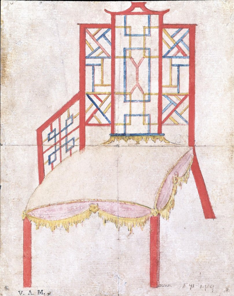 Design for an armchair for the 4th Duke of Beaufort