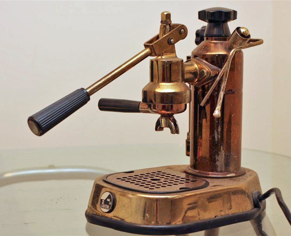 Espresso Machine Pioneer. One of Desiderio Pavoni's early espresso machines