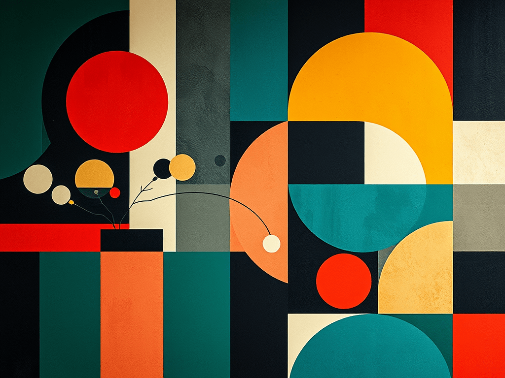 AI Generated hero image for non-figurative arts and influence on the decorative arts.